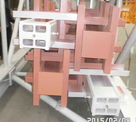 Verniciatura in acciaio epossidica per fissare gli angoli della gru torre Comedil