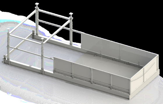 3.5m Fixed Type Platform Crane Loading Deck FMLP3500 Width 3500mm Full Load Certificate