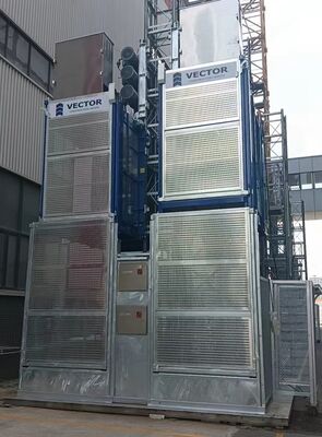 Prezzo buono SC200/200 Edificio a doppia gabbia Edilizia sollevamento CE Certificazione • Controllo della conversione di frequenza Capacità di carico pesante in linea