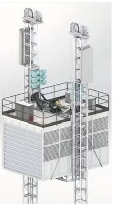 8000 kg Sito di costruzione sollevamento, 37kw Costruzione Skip ascensore CE approvato