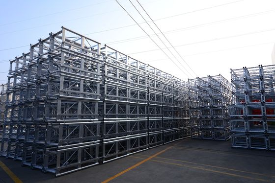 Prezzo buono Sezione del mastro galvanizzata a caldo da 650 mm con scaffale per cantiere in linea
