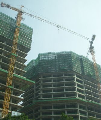 Prezzo buono Dispositivo di monitoraggio della sicurezza 6 tonnellate gru torre fissa, 50m Qtz63 gru torre in linea