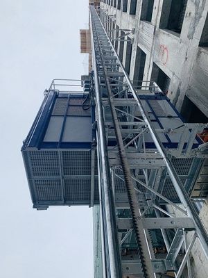 1.6 tonnellate/gabbia per carico di merci ascensori/ascensori per passeggeri con cotrolo VFD/mastro galvanizzato a caldo e ascensore personalizzato per gabbia