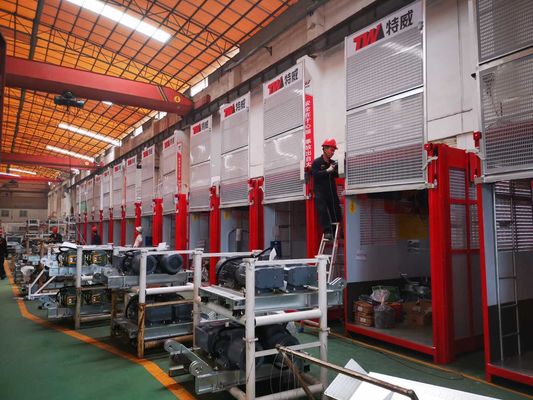 Prezzo buono Atterraggio automatico all'interno 63m/min Lift di costruzione Ascensore resistente alla ruggine in linea