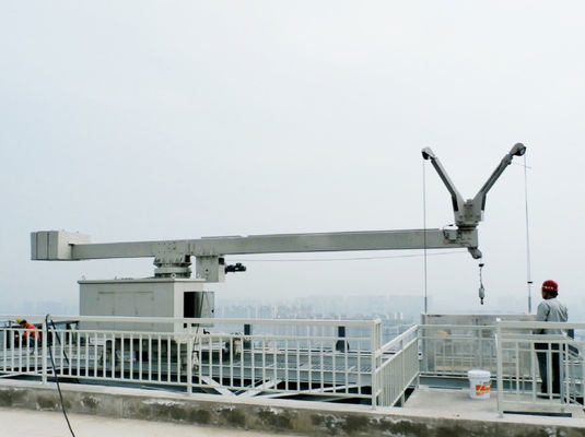 Prezzo buono Unità di manutenzione di edifici di 500 metri di altezza con una gondola di alluminio da 300 kg installata in modo permanente sul tetto dell'edificio in linea